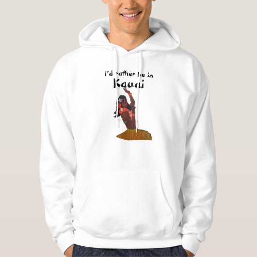 Hawaii I würde eher in Kauai sein Hoodie (Vorderseite)