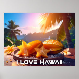 HAWAII - ICH LIEBE HAWAII POSTER