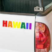 HAWAII in Regenbogenfarben Autoaufkleber (Auf Lkw)