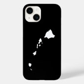 Hawaii in Weiß und Schwarz Case-Mate iPhone Hülle (Rückseite)