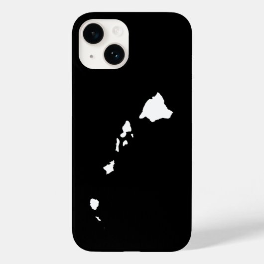 Hawaii in Weiß und Schwarz Case-Mate iPhone Hülle (Rückseite)