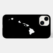 Hawaii in Weiß und Schwarz Case-Mate iPhone Hülle (Rückseite (Horizontal))