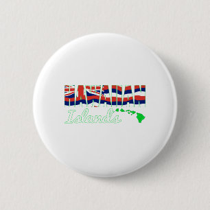 Hawaii-Insel-Flagge Button