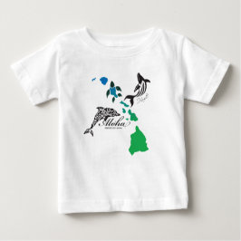 Hawaii-Insel-Kette - Hawaiidelphin und -wal Baby T-shirt