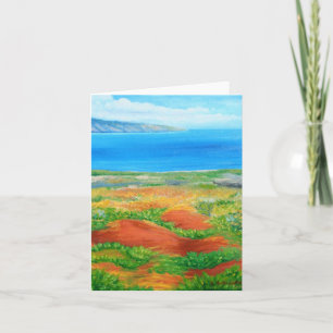 Hawaii-Insel Lanai Landschaft Feiertagskarte