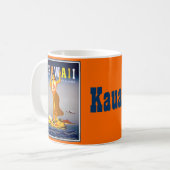 Hawaii-Insel von Kauai Kaffeetasse (Vorderseite Links)