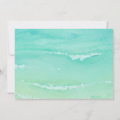 Hawaii Inseln 1. Geburtstag Party für Mädchen Einladung (Rückseite)