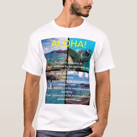 Hawaii-Inseln Aloha T-Shirt (Vorderseite)
