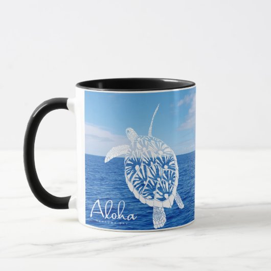 Hawaii-Inseln Aloha Turtle Tasse (Links)