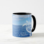 Hawaii-Inseln Aloha Turtle Tasse (VorderseiteRechts)