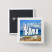 Hawaii-Inseln Button (Vorne & Hinten)