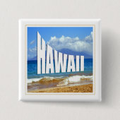 Hawaii-Inseln Button (Vorderseite)