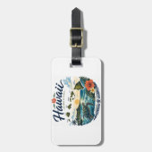 Hawaii-Inseln Gepäckanhänger (Vorderseite vertikal)