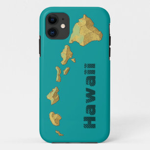 Hawaii Inseln Gold aquamarin blaues grünes iPhone Case-Mate iPhone Hülle