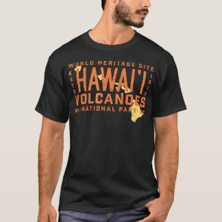 Hawaii-Inseln-Reisekarte Hawaii-Vulkane T-Shirt