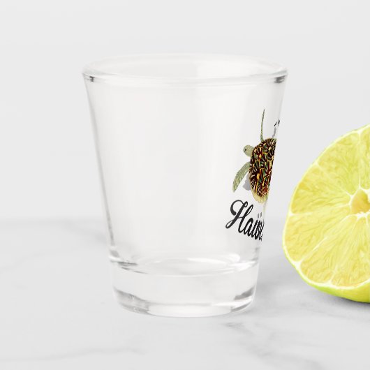 Hawaii-Inseln Schildkröte Shotglas Schnapsglas (Links)