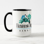 Hawaii-Inseln, Schildkröten und Hibiskus Blume Tasse (Links)