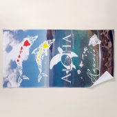 Hawaii-Inseln Strandtuch (Vorderseite)