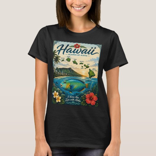 Hawaii-Inseln T-Shirt (Vorderseite)