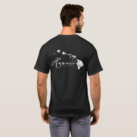 Hawaii-Inseln T-Shirt (Schwarz voll)