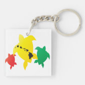 Hawaii-Inseln Turtle Schlüsselanhänger (Rückseite)