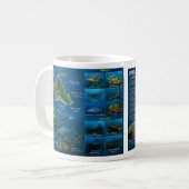 Hawaii-Inseln und Hawaii-Schildkröte Kaffeetasse (Vorderseite Links)