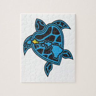 Hawaii-Inseln und Hawaii-Schildkröte Puzzle