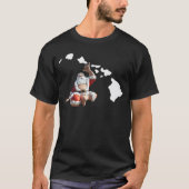 Hawaii-Inseln und Weihnachtsmann T-Shirt (Vorderseite)