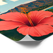 Hawaii Inselparadies Reise Poster (Ecke)