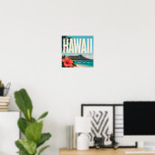 Hawaii Inselparadies Reise Poster (Heimbüro)