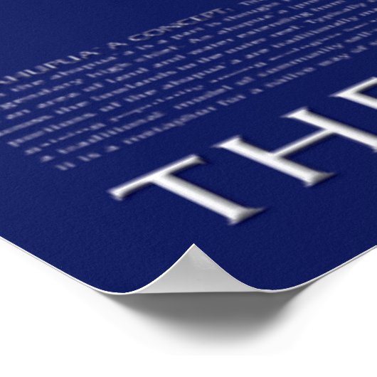 Hawaii Island Ahupuaa Poster (Ecke)