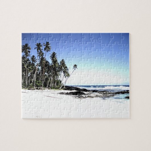 Hawaii Island Travel Beach Palm Trees Puzzle (Horizontal)
