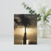 Hawaii Island Travel Beach Sunset Palm Trees Postkarte (Stehend Vorderseite)