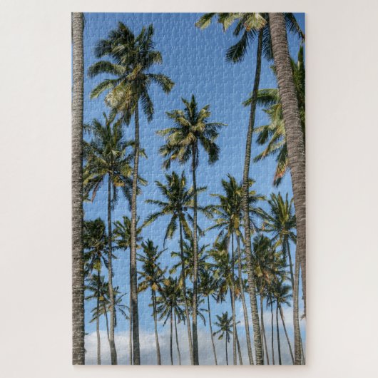 Hawaii Island Travel Exotic Beach Palm Trees Puzzle (Vertikal)