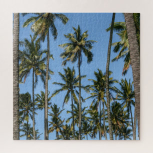 Hawaii Island Travel Exotic Beach Palm Trees Puzzle