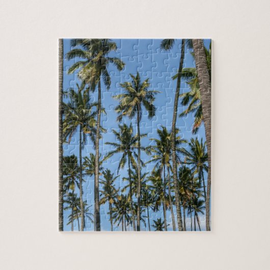 Hawaii Island Travel Exotic Beach Palm Trees Puzzle (Vertikal)