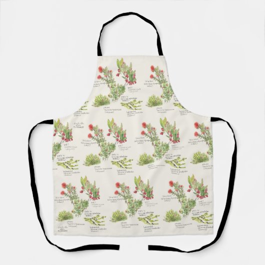 Hawai'i Island Vulkan Ureinwohner Pflanze Schürze (Vorderseite)