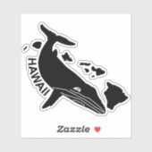 Hawaii Islands Humpback Sticker (Blatt)