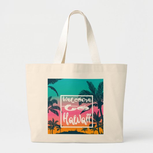 Hawaii Jumbo Stoffbeutel (Vorne)