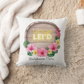 Hawaii Junggesellinnenabschied Lass uns Lei'd mach Kissen (Decke)