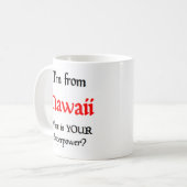 Hawaii-Kaffee-Tasse Kaffeetasse (Vorderseite Links)