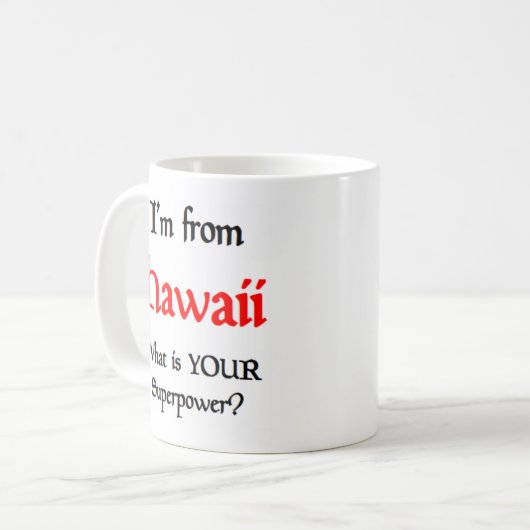 Hawaii-Kaffee-Tasse Kaffeetasse (Vorderseite Links)
