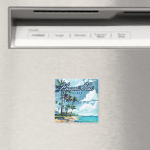 Hawaii Kai Honolulu Oahu Hawaii Retro Magnet (In Situ (Geschirrspüler))