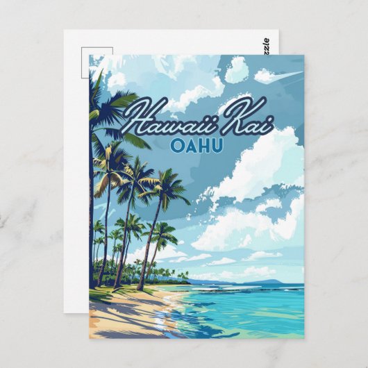 Hawaii Kai Honolulu Oahu Hawaii Retro Postkarte (Vorne/Hinten)