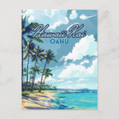 Hawaii Kai Honolulu Oahu Hawaii Retro Postkarte (Vorderseite)