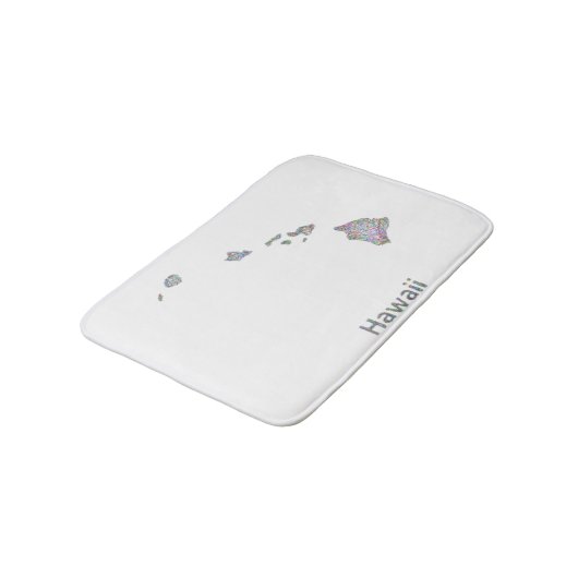 Hawaii-Karte Badematte (Schrägansicht)
