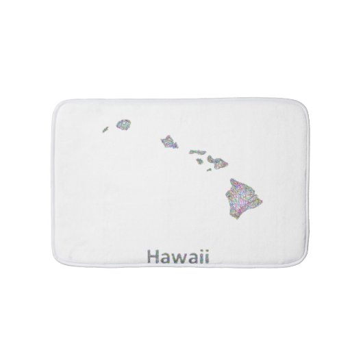 Hawaii-Karte Badematte (Vorderseite)