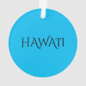 Hawaii Karte  Ornament (Rückseite)