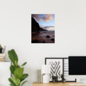 Hawaii, Kauai, Blick auf Na Pali Küste von Ke'e Poster (Heimbüro)