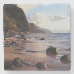 Hawaii, Kauai, Haena Staat Park 2 Steinuntersetzer